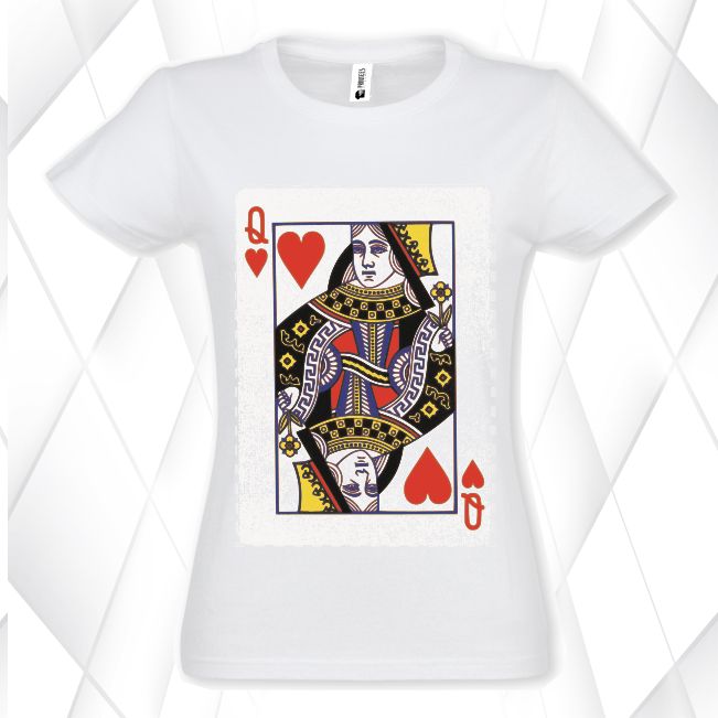 Tricou damă - Q de roșu - imagine 2