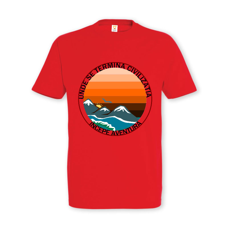 Tricou „Unde se termină civilizația, începe aventura” - imagine 4