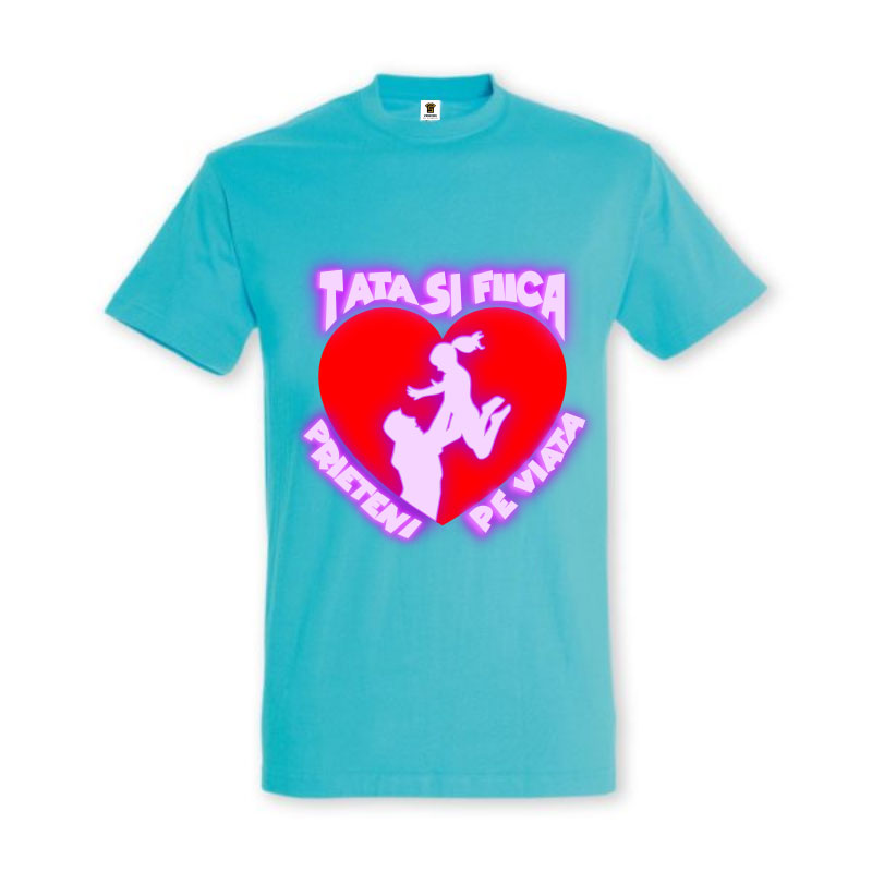 Tricou „Tata și fiica - prieteni pe viață” - imagine 4