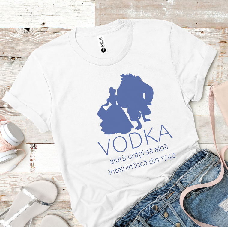 Tricou damă - VODKA AJUTĂ URÂȚII