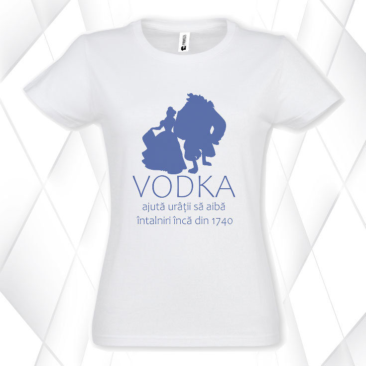 Tricou damă - VODKA AJUTĂ URÂȚII - imagine 2