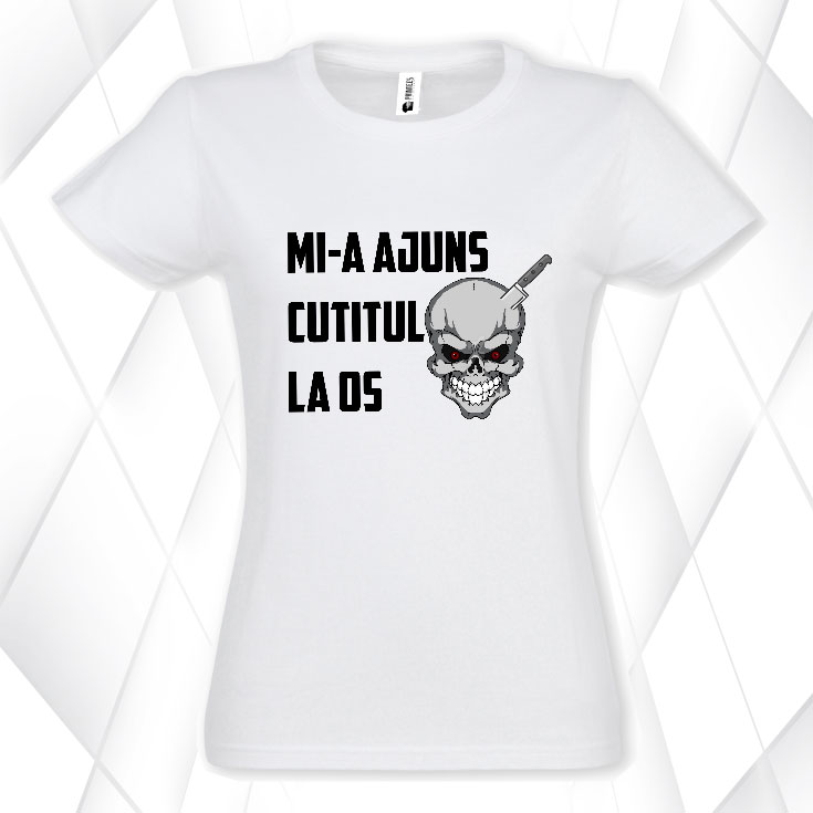 Tricou damă CUȚITUL LA OS - imagine 2