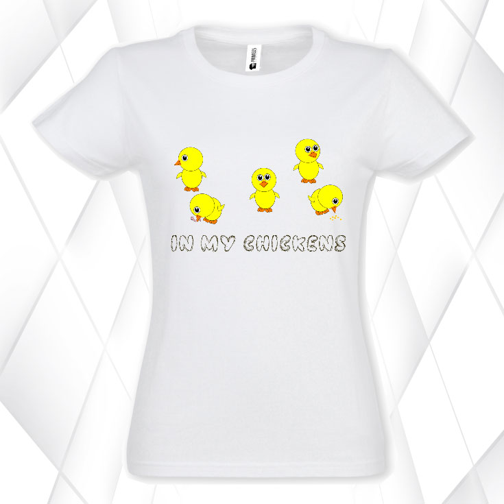 Tricou damă - IN MY CHICKENS - imagine 2