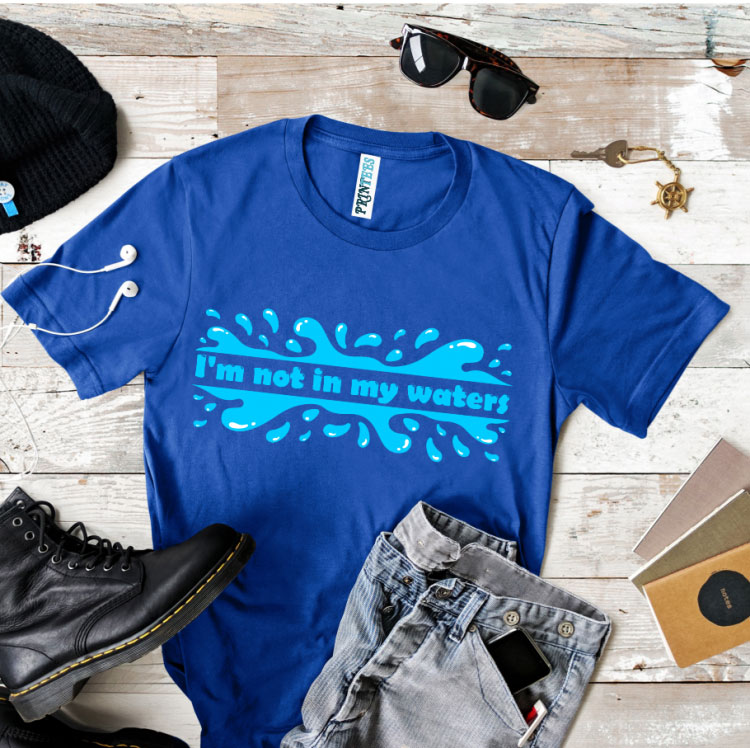 Tricou „I'm not in my waters”