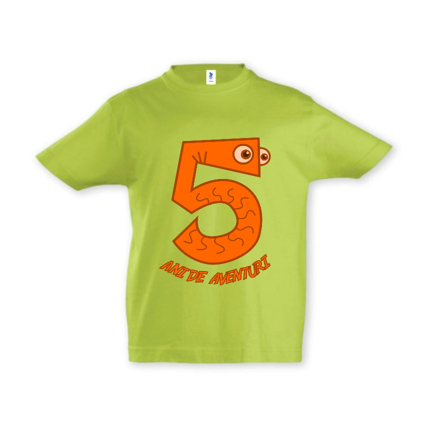 Tricou copii - 5 ANI DE AVENTURI - imagine 7