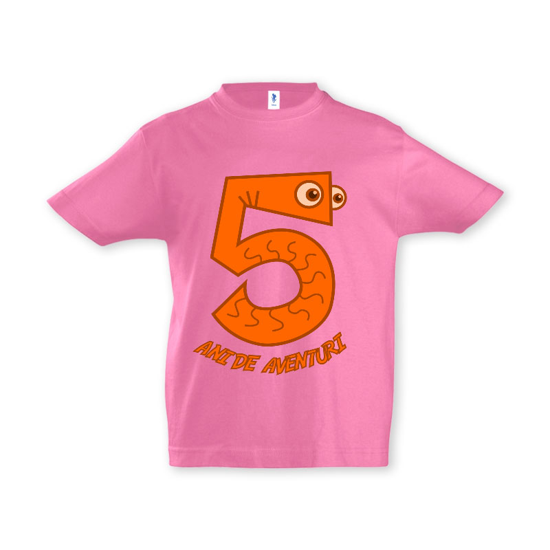 Tricou copii - 5 ANI DE AVENTURI - imagine 6