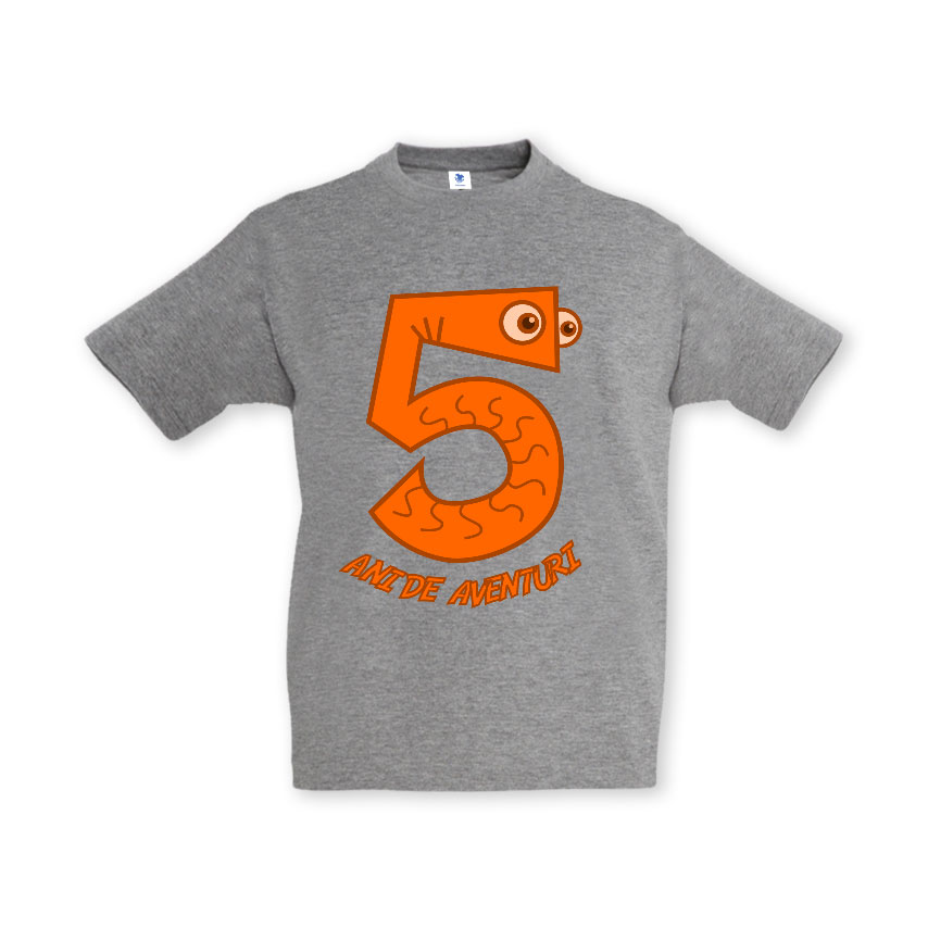 Tricou copii - 5 ANI DE AVENTURI - imagine 5