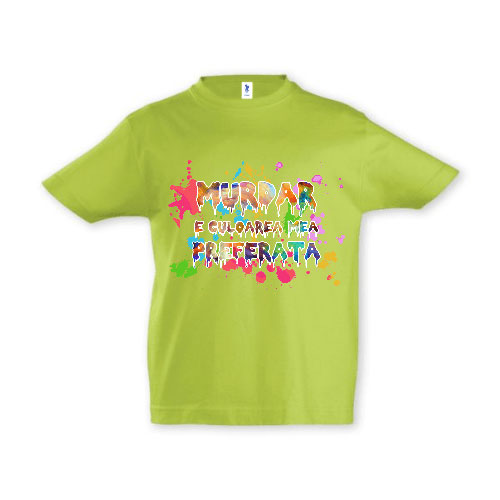 Tricou copii - MURDAR CULOARE PREFERATĂ - imagine 7