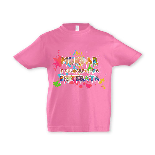 Tricou copii - MURDAR CULOARE PREFERATĂ - imagine 6