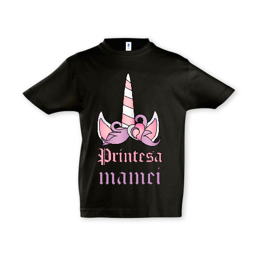 Tricou copii - PRINȚESA MAMEI - UNICORN - imagine 4