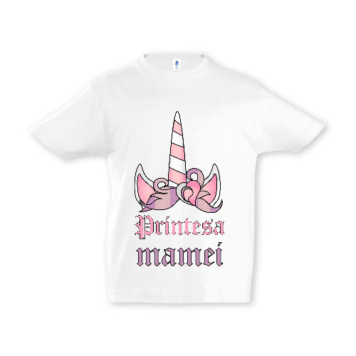 Tricou copii - PRINȚESA MAMEI - UNICORN - imagine 2
