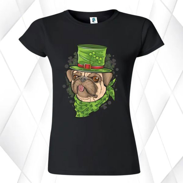 Tricou damă - IRISH PUG - imagine 2
