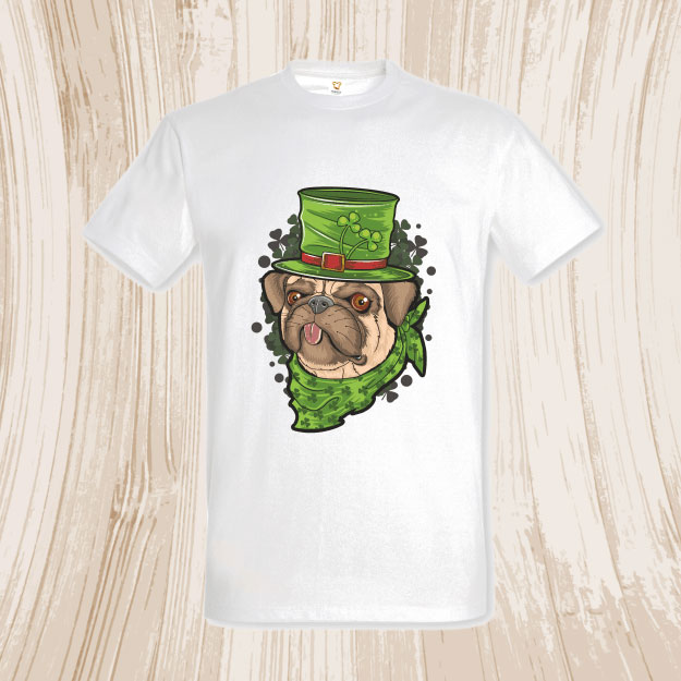 Tricou bărbat - IRISH PUG - imagine 2