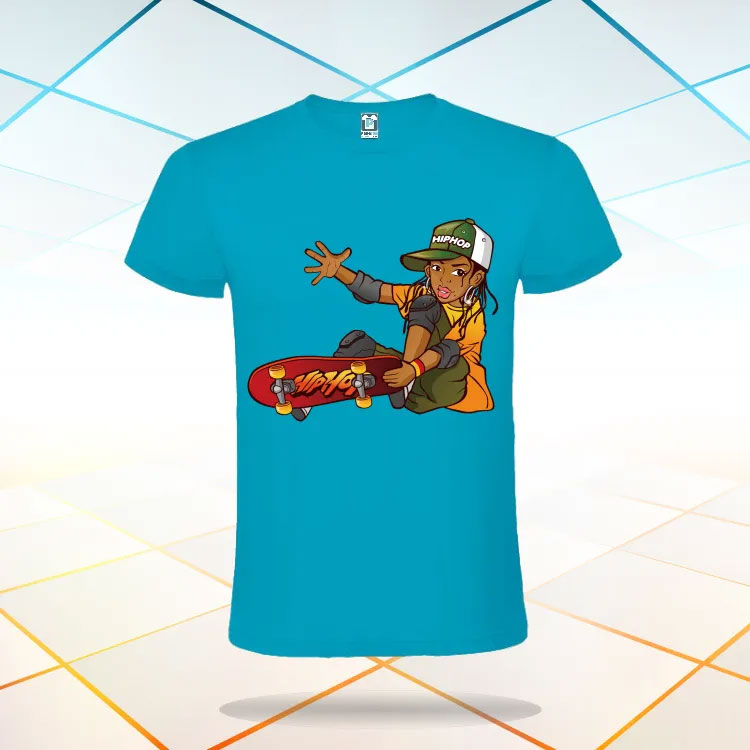 Tricou bărbat - SKATEBOARD GIRL - imagine 3