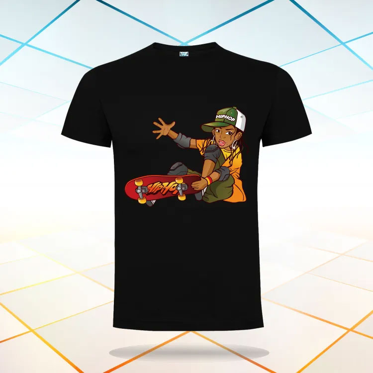 Tricou bărbat - SKATEBOARD GIRL - imagine 7