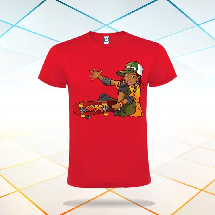 Tricou bărbat - SKATEBOARD GIRL - imagine 6