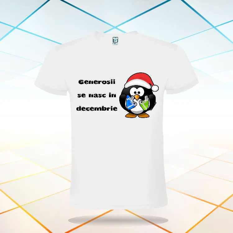 Tricou bărbat - GENEROȘII SE NASC ÎN DECEMBRIE - imagine 2