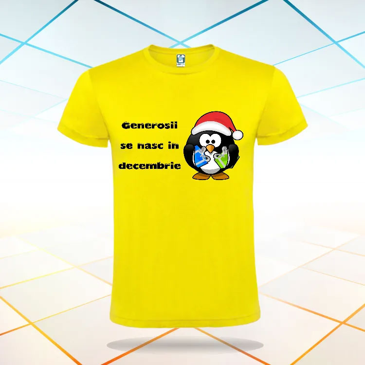 Tricou bărbat - GENEROȘII SE NASC ÎN DECEMBRIE - imagine 4