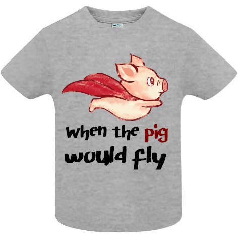 Tricou copii - Flying Pig - imagine 4