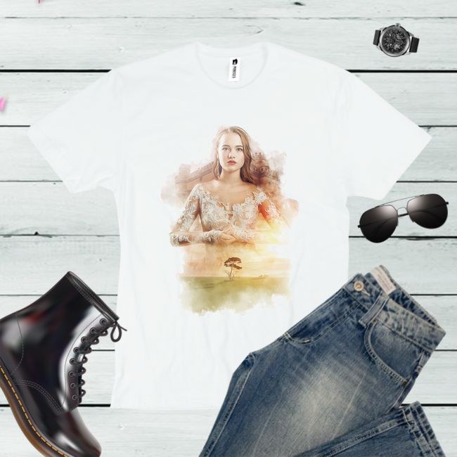 Tricou bărbat - DOAMNA CU COPACUL SINGURATIC