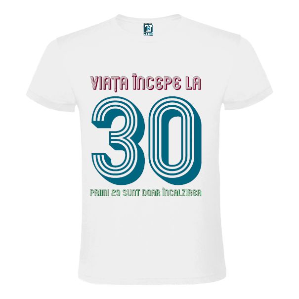 Tricou bărbat - Viața la 30 - imagine 2