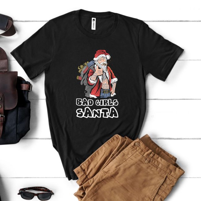 Tricou bărbat - BAD GIRL SANTA
