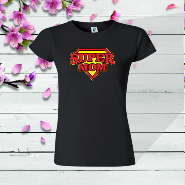 Tricou damă - SUPER MOM - imagine 5