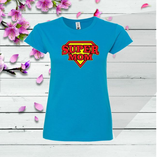 Tricou damă - SUPER MOM - imagine 3