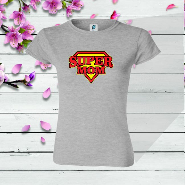Tricou damă - SUPER MOM - imagine 4