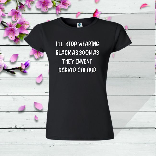 Tricou damă - BLACK OR DARKER - imagine 2