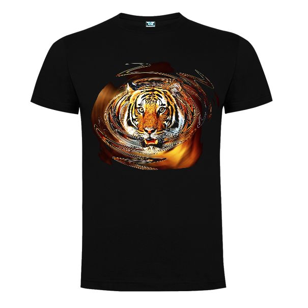 Tricou negru TIGRU - imagine 2