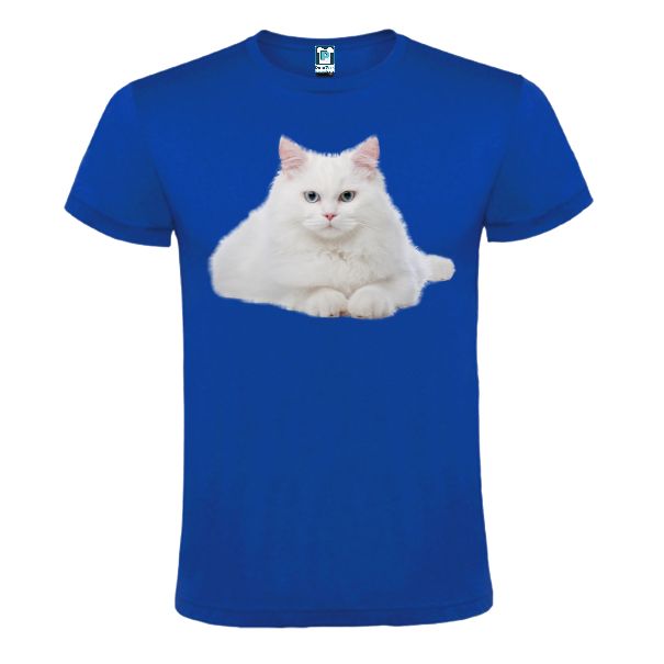 Tricou bărbat - PISICA ALBĂ STÂND - imagine 2