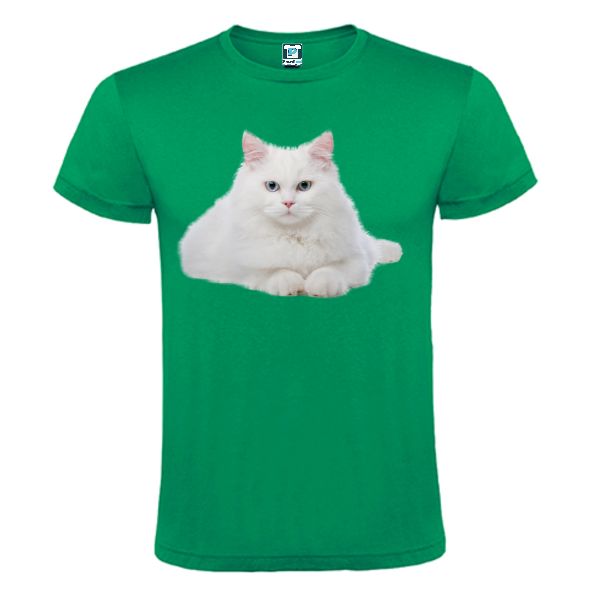 Tricou bărbat - PISICA ALBĂ STÂND - imagine 6