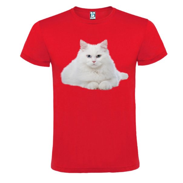 Tricou bărbat - PISICA ALBĂ STÂND - imagine 5