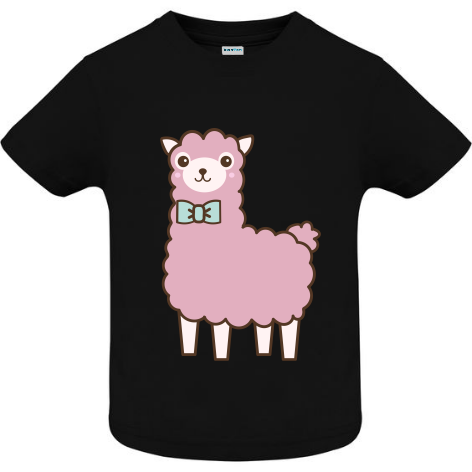 Tricou copii - Lama roz - imagine 4