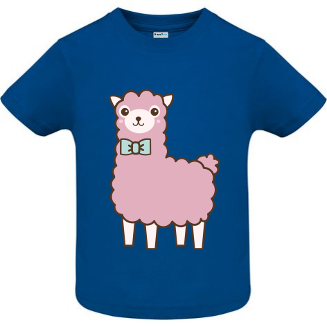 Tricou copii - Lama roz - imagine 3