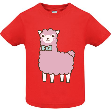 Tricou copii - Lama roz - imagine 5