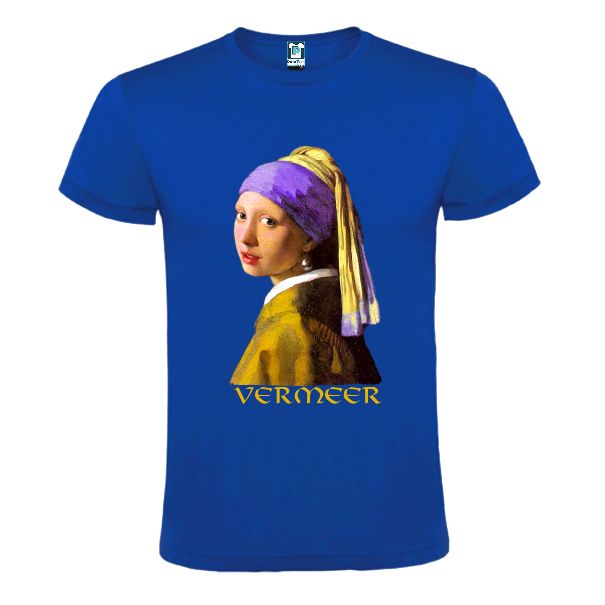 Tricou bărbat - FATA CU CERCEL DE PERLĂ - imagine 3
