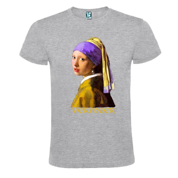 Tricou bărbat - FATA CU CERCEL DE PERLĂ - imagine 4