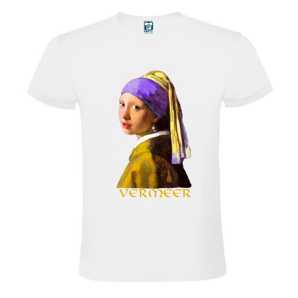 Tricou bărbat - FATA CU CERCEL DE PERLĂ - imagine 2