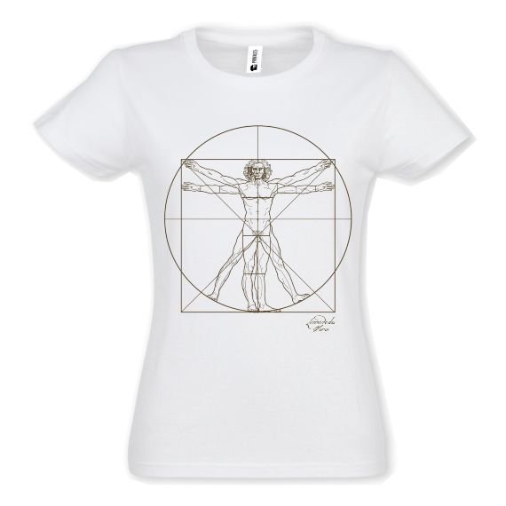 Tricou damă - OMUL VITRUVIAN - imagine 2