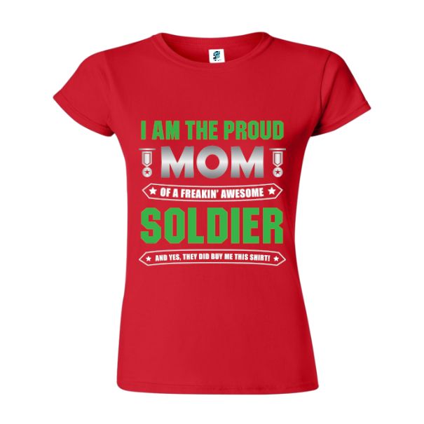 Tricou damă - Proud Soldier - imagine 3