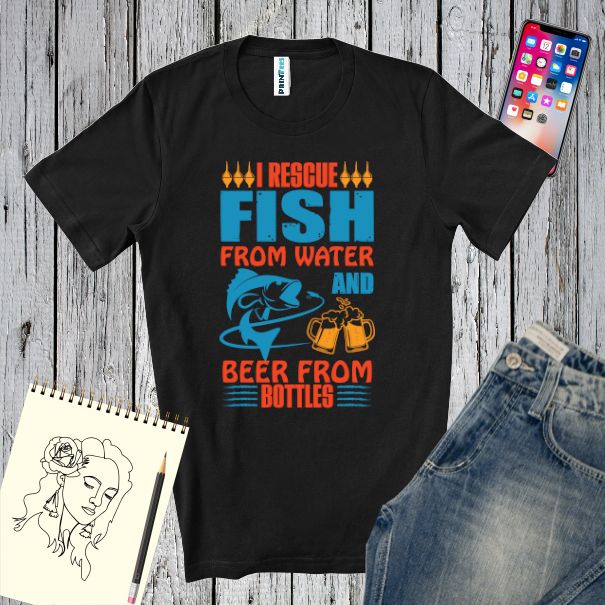 Tricou bărbat - Rescue Fish