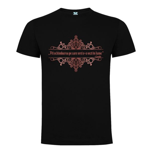 Tricou bărbat - Gandhi - Schimbarea - imagine 5