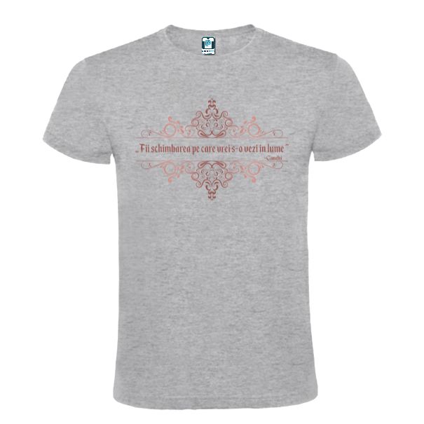 Tricou bărbat - Gandhi - Schimbarea - imagine 4