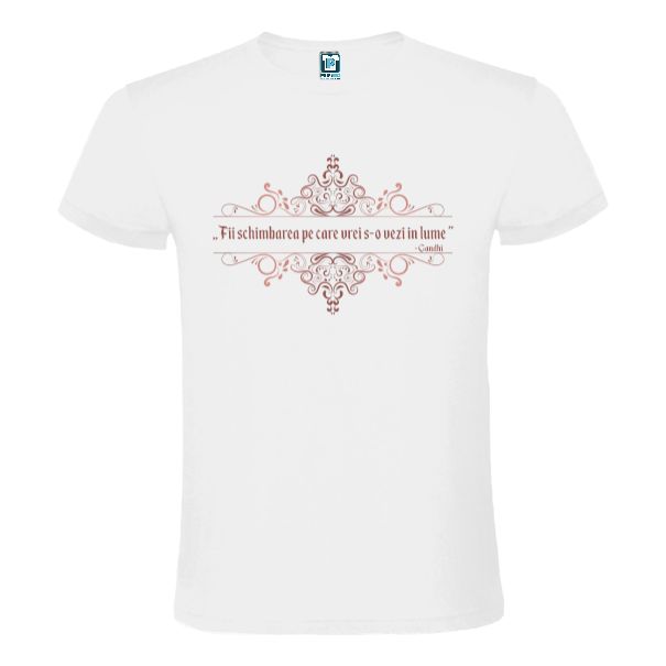Tricou bărbat - Gandhi - Schimbarea - imagine 2