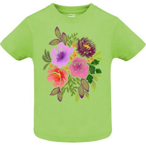 Tricou copii - Flori în acuarelă - imagine 7