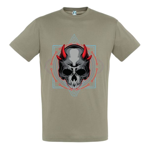 Tricou bărbat - Craniu de demon - imagine 5