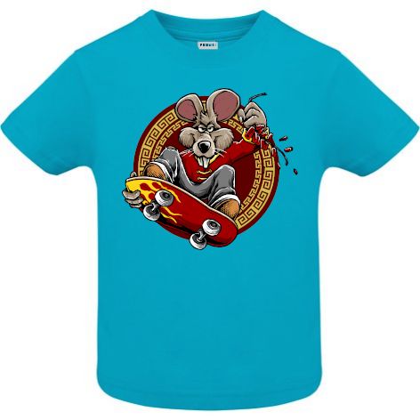 Tricou copii - Rat Skateboarder - imagine 3