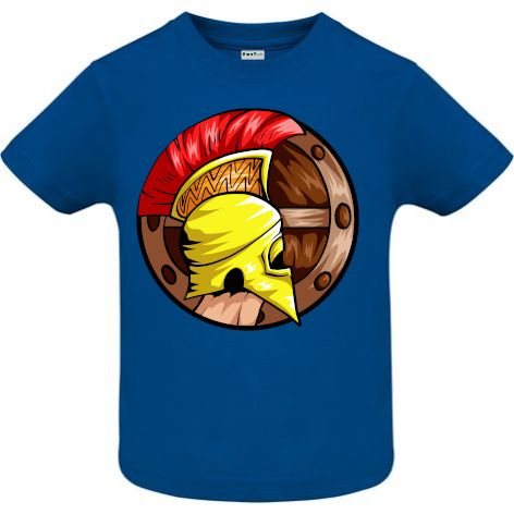 Tricou copii - Spartan cu casca galbenă - imagine 4